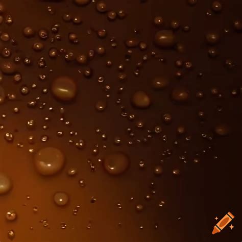 Dark brown glass with bubbling liquid on Craiyon