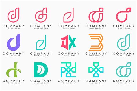 Premium Vector | Abstract letter d logo icon set design for business of luxury elegant simple - Abstract Letter D