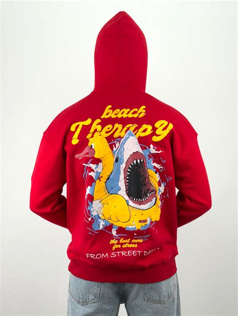 Red Oversized Hoodie