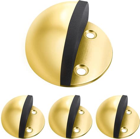 Amazon.com: 4 Pack Door Stops Gold Self Adhesive Floor Door Stoppers No ...