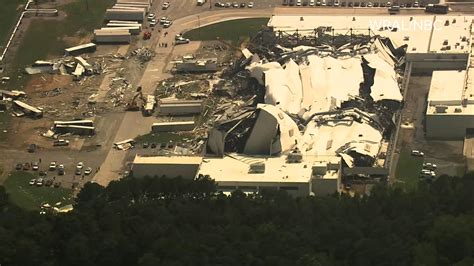 Pfizer building destroyed by tornado in Rocky Mount | wcnc.com
