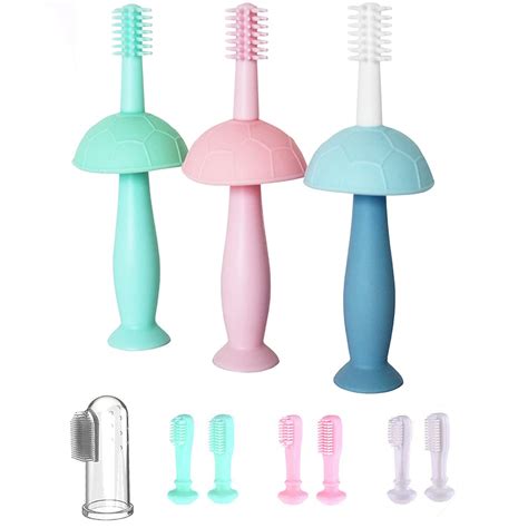 STKYGOOD Baby Toothbrush Silicone BPA Free 360 Degree Toddler ...