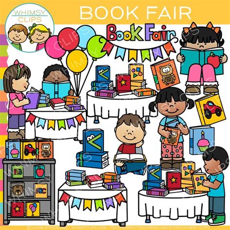 School Book Fair Clip Art | Book fair, Scholastic book fair, School ...