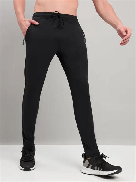 Men Slim Fit Trackpants with Techno Dry