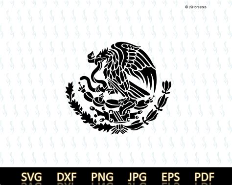 Escudo de Armas Mexicano SVG Águila Mexicana svg Silueta - Etsy México