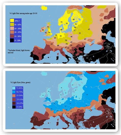Image result for Eye Color Map Europe