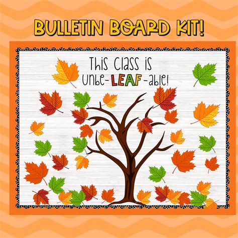 Fall Leaves Bulletin Board Colorful Leaves Bulletin Board Fall ...