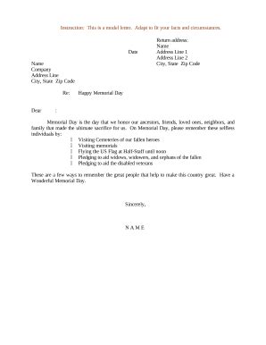 Image result for Sample Memorial