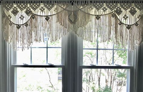 Macrame Window Curtain Patterns 的图像结果