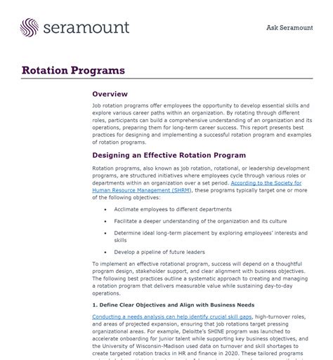 Rotation Programs: Building Future Leaders | Seramount