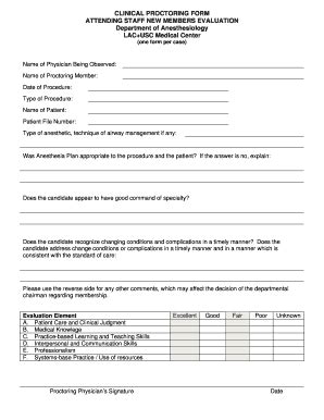 Fillable Online file lacounty CLINICAL PROCTORING FORM - file lacounty ...