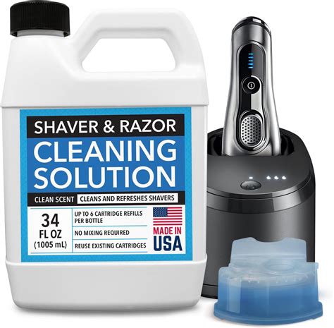 Amazon.com: IMPRESA Shaver & Razor Cleaning Solution - 34 Fl Oz Liquid ...