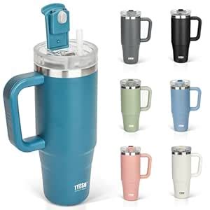 TYESO Tumbler, 0.9L Water Bottle, Cold Insulated, Stainless Steel ...