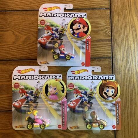 Hot Wheels Mario Kart Lot Of 3 PRINCESS PEACH, | Ubuy India