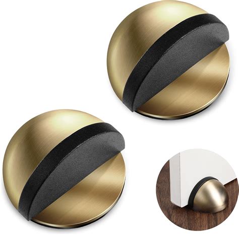 Amazon.com: 2 PCS Self Adhesive Floor Door Stopper Stainless Steel ...
