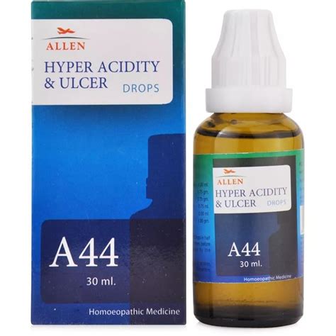 Buy Allen A44 Hyperacidity and Ulcer Drops, 30ml Online at Low Prices ...