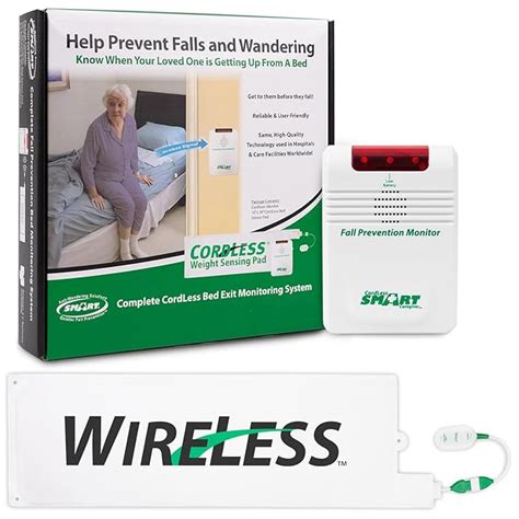 Smart Caregiver Cordless Bed Exit Monitoring System Alarm with Bed ...