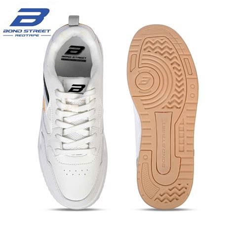White Casual Sneakers for Men Bond Street by Redtape