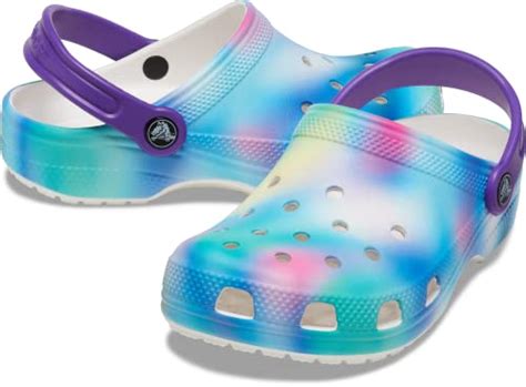 Buy crocs Unisex-Child Classic Solarized CgK WHI/MLTI C13 White/Multi ...