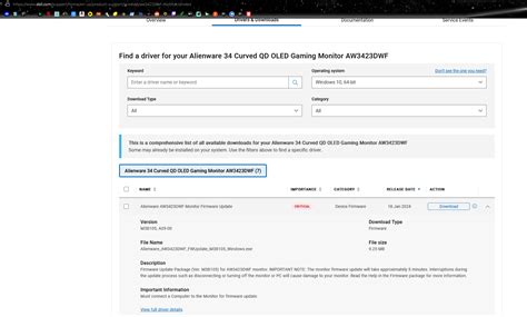 Alienware Aw3225qf Firmware Update 的图像结果