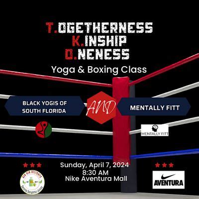 T.K.O. Togetherness Kinship & Oneness Yoga & Boxing Class, Nike ...
