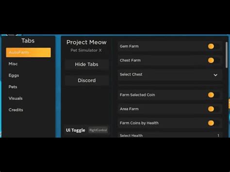 Project Meow Pet Simulator X Script GUI Pastebin 的图像结果