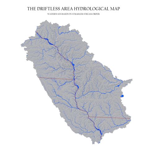 US Driftless Area Map - US River Maps