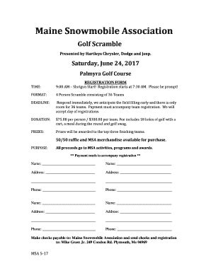 Fillable Online Registration Form - Maine Snowmobile Association Fax ...