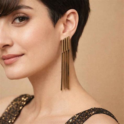 Long Stick Anti-Tarnish Drop Earrings for Women | Waterproof | TelaNaari