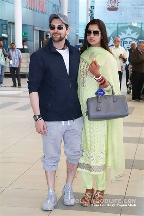 Newlyweds Neil Nitin Mukesh and Rukmini Sahay arrive back in Mumbai ...