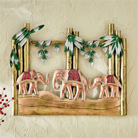 Buy Corsica Mystic India Metal Elephant Wall Accent from Corsica by ...