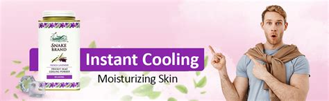 Snake Brand Prickly Heat Cooling Powder French Lavender 140 g – Instant ...
