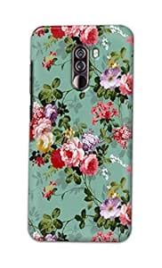 PRINTFIDAA Printed Hard Back Cover Case for Mi Poco F1 Back Cover (Rose ...
