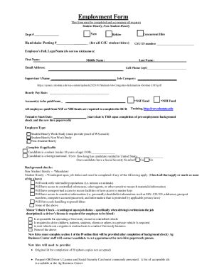 Fillable Online webdoc agsci colostate New Hire Forms and Checklist ...
