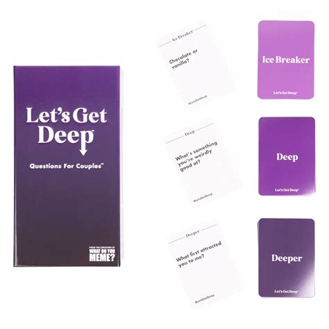 Buy Let's Get Deep - The Adult Party Game for Couples by What Do You ...