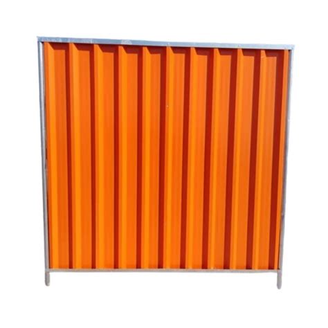 Buy Alton GI Corrugated Panel Fence - Color Coated GI Sheets, With Pole ...