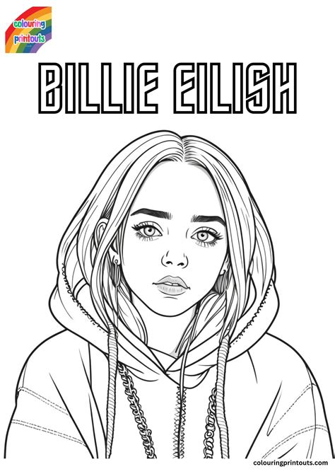 Billie Eilish Coloring Pages (Free Printables)