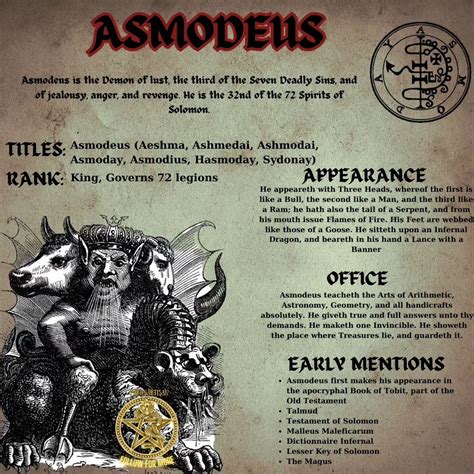 MysticMoonWitch on Instagram: "🌌👹 **Meet Asmodeus: The King of Demons ...