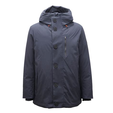 4952AO giubbotto uomo SAVE THE DUCK man padded jacket blue