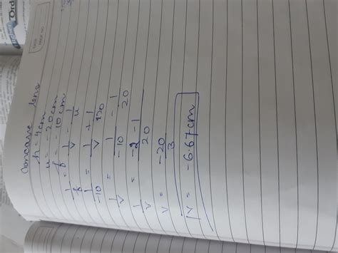 An object of height 4cm is placed at a distance of 20cm from a concave ...