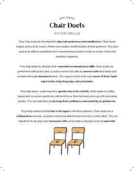 Image result for Using a Chair in Dramatic Performance