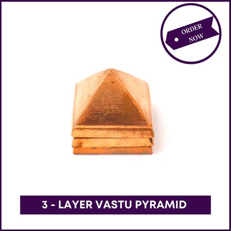 3 Layer Vastu Pyramid | 100% Pure Copper (1.5in x1.5in size) | 51Pyramids