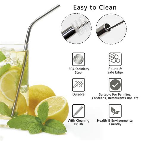 Stainless Steel Straw ( 4 Bent Straw ) — ECO365