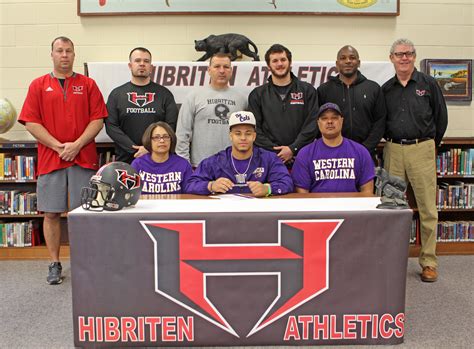 HIBRITEN FOOTBALL: Thomas signs to play at Western Carolina (photo ...