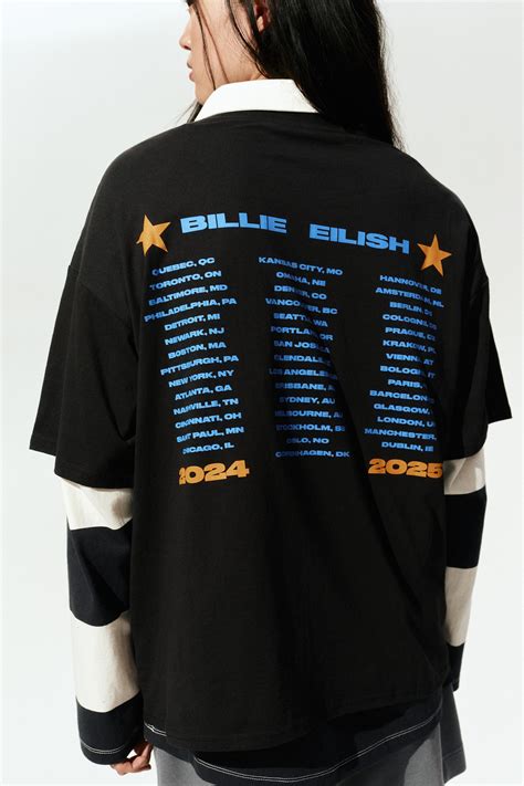 Women's Black/Billie Eilish Oversized Printed T-Shirt | H&M CA