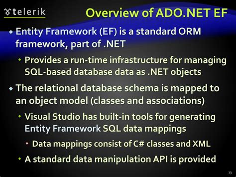 ADO.NET Vs Entity Framework 的图像结果