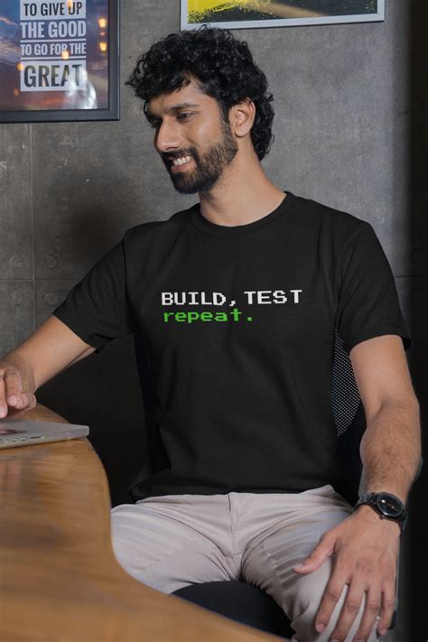 Build Test Repeat Black Tshirt – Flatheads
