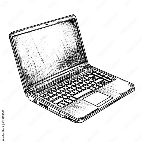 Generic Laptop Computer Drawing 的图像结果
