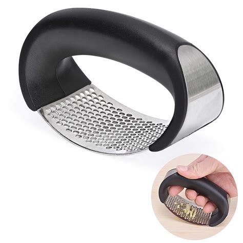 Buy Baskety Garlic Press Garlic Crusher, Stainless Steel Kitchen Garlic ...