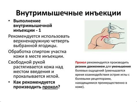 Внутримышечная инъекция: алгоритм введения, какие осложнения
